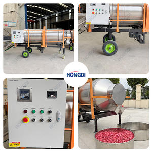 Máquina de Recubrimiento de Semillas con Tambor Rotatorio Continuo HONGDI, Sistema de Pulverización, Equipo Industrial de Procesamiento de Semillas (500-1000 Kg/h) - Product Image 5