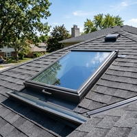 BOCHARM Fenêtre de toit rectangulaire manuelle insonorisée à triple vitrage en alliage d'aluminium - Efficacité énergétique maximale pour l'extérieur