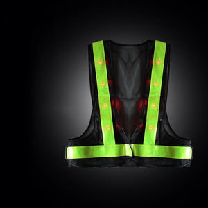 إصدار ليلي لأمن حركة المرور ، سترة أمان عاكسة مع إضاءة LED - Product Image 5