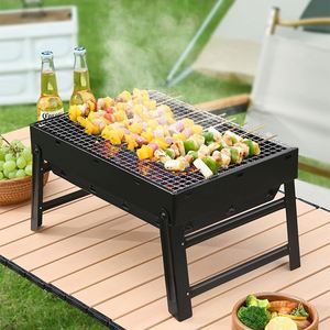 High Quality Modern Portable Square Stainless Steel <b>Foldable</b> <b>BBQ</b> Grill OEM/ODM Product - Product Image 3