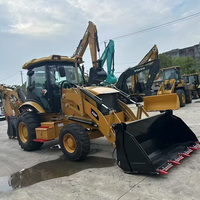 Kualitas Terjamin, Radius Kecil, Fleksibel, 4WD, Beban Terukur, Bekas, Cat Backhoe, Backhoe Loader Bekas untuk Pekerjaan Konstruksi Perkotaan