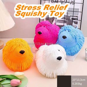 Glowing Fluffy Furry Dog Cat Rabbit Squeeze <b>Squishy</b> Toy Luminous Stress Relief Decompression Fidget Toy for Kids Adults - Product Image 2