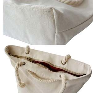 Bolsas de Lona al por Mayor con Asas de Cuerda, Bolsas de Compra en Blanco para Salidas Ecológicas - Product Image 3