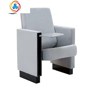 Silla Moderna de Alta Gama Personalizada de Madera y Tela Multiusos para Escuela, Teatro, Iglesia, Cine con Tablero de Escritura - Product Image 2