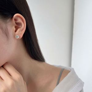 Dylam Trending Fine Fashion S925 Silver Four Leaf Clover 5A Zirconia Onyx <b>Turquoise</b> Malachite White Shell Stone <b>Stud</b> <b>Earrings</b> - Product Image 6