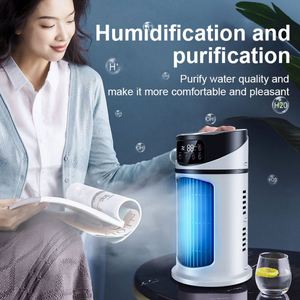 Mini Desktop Air Cooler 3 Seconds Fast Cooling 6 Speeds Humidifying Tower Fan for Office & Camping - Product Image 6