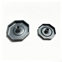 Maßgefertigte Runde Sechseckige Achteckige Edelstahl-Endkappen Metall-Verschlusskappen Metall-Schraubkappen Edelstahl-Metalldeckel für Absorber-Basis