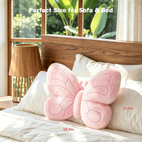 Coussin décoratif en peluche en forme de papillon de haute qualité avec rembourrage en coton PP pour canapé, lit, chaise – Confort douillet au quotidien