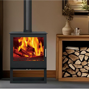 Stufa a Legna Eco-Design 10kW, Caminetto Moderno ad Alta Efficienza per Riscaldamento di Soggiorni Open Space - Product Image 2