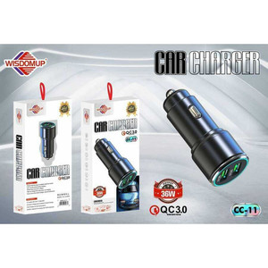 All'ingrosso ricarica rapida USB caricabatterie per auto a doppia porta QC 30 tecnologia tipo C di ricarica in plastica in metallo per telefoni per motocicli - Product Image 1