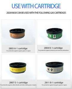 Demi-masque respiratoire à cartouche unique anti-poussière, peinture, produits chimiques, pollution atmosphérique – Filtre anti-poussière OEM ODM pour demi-masque respiratoire - Product Image 6