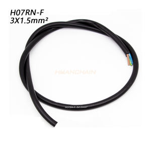 H07RN-F <span class=keywords><strong>3</strong></span>코어 피복 전선 순동 코어 케이블 1.5mm² <span class=keywords><strong>3</strong></span>코어 전원 코드 검정 고무 케이블 연장 코드 - Product Image 1