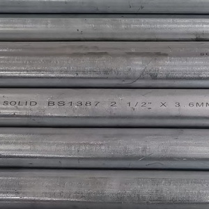 Tubo de Acero Galvanizado por Inmersión en Caliente, Estándar EN, Tubo Redondo de Carbono para Estructuras de Construcción con Servicio de Soldadura - Product Image 2