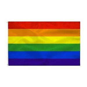 Banderas del Orgullo Gay LGBT Personalizadas de Primera Calidad al por Mayor, Bandera Arcoíris de 3x5 pies, Banderas Transgénero y Bisexuales - Product Image 2