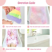 Lot de 12 bulles arc-en-ciel de forme mignonne coffret cadeau de bombes de bain effervescentes faites à la main avec