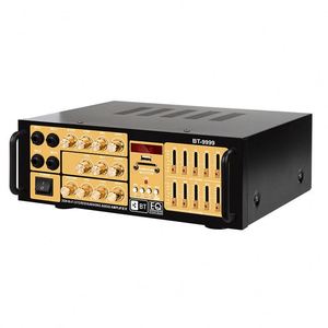 Amplificateur professionnel haute puissance BT-9999 <span class=keywords><strong>12V</strong></span>/220V avec Bluetooth, lecteur de carte USB, radio FM et décodage sans perte 2.0 canaux - Product Image 2