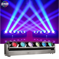 Projecteur à tête mobile DMX RDM 6x80W RGBW 6 yeux pour éclairage de scène, concert, discothèque et événements
