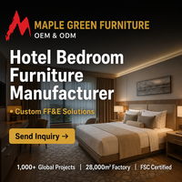 Meubles pour hôtels de charme, chambres d'hôtel tropicales, mobilier de chambre d'hôtel commercial, ensembles de chambre d'hôtes personnalisables
