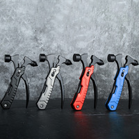 Marteau de sauvetage multifonctionnel compact et portable, outil multifonctionnel pour le camping en plein air, équipement de survie, cadeaux pour hommes