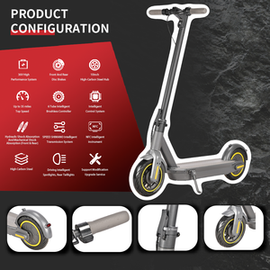 Meilleure vente de scooter électrique tout-terrain pliable de 10 pouces grande roue trottinette pour adultes directement de l'usine de fournisseurs chinois - Product Image 2