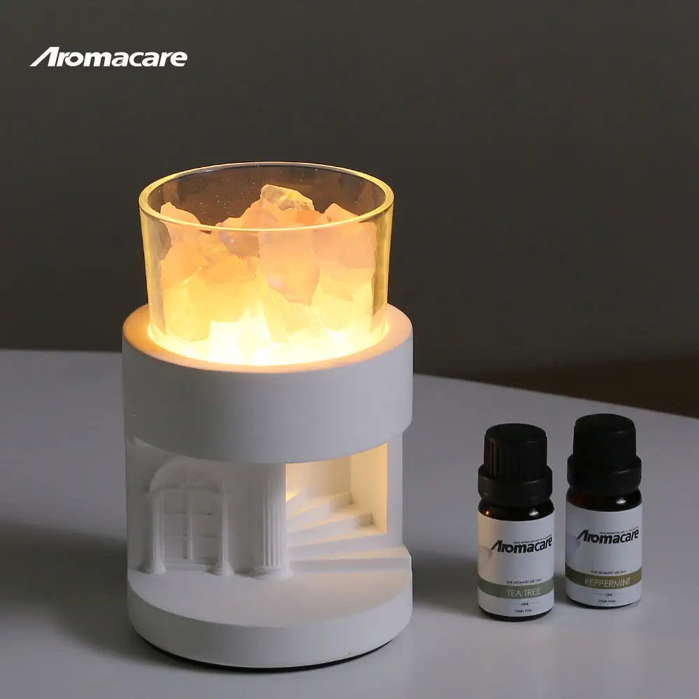 Aromacare hương thơm hương liệu Đá pha lê dầu đá hương thơm Himalaya Muối Đèn khuếch tán