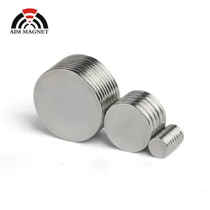 מפעל מכירות N52 neodymium חזק עגול מגנטי צלחות קבוע דיסק מגנטים