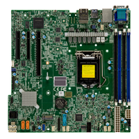 Motherboard Server Micro-ATX MBD-X12STH-F dengan Satu Soket Intel C256 LGA-1200 (Socket H5), Mendukung DDR4
