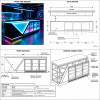 Comptoirs de bar sur mesure, vitrines de bar pour discothèques, magasins de vin et pubs