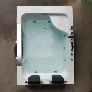 Jacuzzi Acrílico de <span class=keywords><strong>Precio</strong></span> de Fábrica para 2 Personas, Bañera de Hidromasaje Interior con Jets de Hidromasaje y Panel de Control LED - Product Image 2