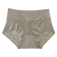 Ropa Interior Femenina de Tallas Grandes, Bragas de Cintura Alta, Transpirables y Suaves, Estilo Japonés, Color Sólido