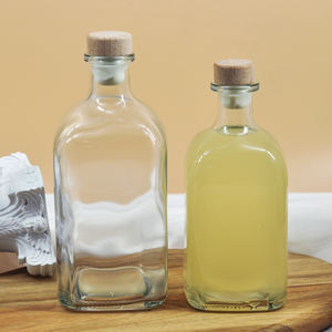 Botella de vino transparente con tapa personalizada, 100m, 250ml, 300ml, 375ml, 500ml - Product Image 3