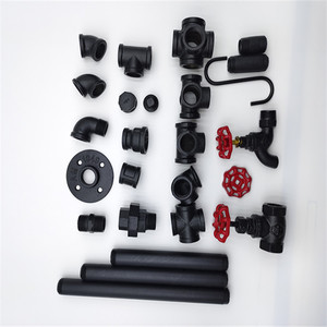 Соединительная муфта DT001 из чугуна, 1/<span class=keywords><strong>2</strong></span> дюйма, с внутренней резьбой, окрашенная в черный цвет, для низкого давления, гибкая, в стиле стимпанк, винтажный, для крепления полок, для самостоятельной сборки трубопроводов - Product Image 4