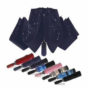 Logo de personnalisation entièrement automatique en usine <span class=keywords><strong>Parapluie</strong></span> publicitaire <span class=keywords><strong>Parapluie</strong></span> d'affaires pliant inversé pour hommes et femmes - Product Image 5