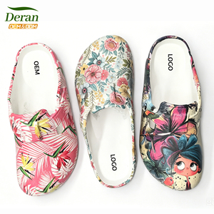 DERAN Sabots POD à faible MOQ, personnalisables avec motif imprimé OEM, unisexe, en EVA, antidérapants, pour jardin, intérieur et extérieur, type mules - Product Image 2