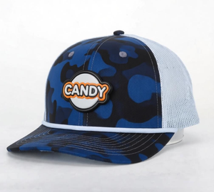 Custom Fashion Trucker Mesh Hat Rubber Patch Logo Terry Fabric 6-Panel Adjustable Unisex Performance Hip Hop Outdoor Vietnam - Product Image 1