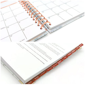 2026 2027 Fabricantes Impresión personalizada A5 Espiral Bound Weekly <span class=keywords><strong>Day</strong></span> <span class=keywords><strong>Planner</strong></span> con pegatinas - Product Image 4