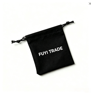 Custom Logo Small Luxury Suede Velvet <b>Drawstring</b> <b>Pouch</b> Jewelry Packaging Gift Bag for Earrings Necklace - Product Image 5