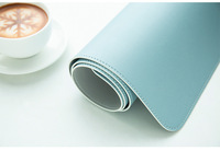 Jieyu Tapis de bureau de luxe en cuir écologique antidérapant ultra-fin 1,5 mm, protection de table, tapis de souris, tapis d'écriture, facile à nettoyer, pour le bureau et la maison