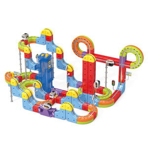Ensemble de train magnétique DIY populaire, 176 pièces, blocs de construction de rails, jouet éducatif scientifique de construction pour enfants - Product Image 2