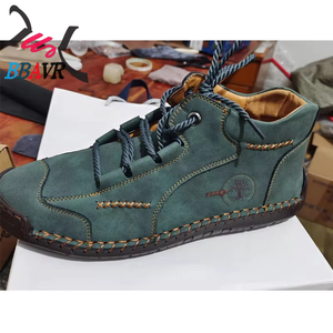 Zapatos Planos de Cuero Transpirables y Suaves para Hombre, Estilo Casual, Antideslizantes, para Caminar al Aire Libre en Verano, con Punta Redonda, Novedad de Otoño - Product Image 4