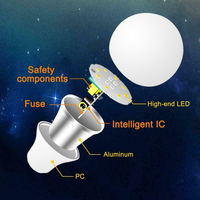 Ampoules LED 3W 5W 10W, ampoule à changement de couleur RVB avec télécommande, ampoule à intensité variable pour la décoration de fête