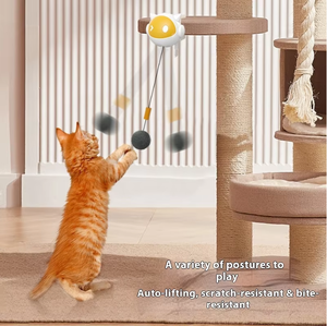 Il divertimento interattivo del gioco automatico elettrico della bacchetta del gatto del simpatico movimento casuale per alleviare la noia fa divertire i gatti - Product Image 4