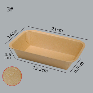Kraft papier Frisches Tablett Servieren von Papp tellern Einweg-Takeaway Large Fruit Water proof Tray Paper - Product Image 3