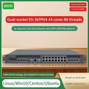 Serveur Rack BKHD C612NP avec double processeur Xeon E5 V4, 16 ports LAN 2.5G, Appliance Réseau et Plateforme Pare-feu - Product Image 1