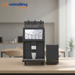 Machine à expresso avec distributeur à hauteur réglable, préparation de latte et de cappuccino <span class=keywords><strong>en</strong></span> un seul bouton, paiement par <span class=keywords><strong>carte</strong></span>/code QR - Product Image 2