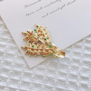 Flower Crystal Rhinestone Alloy Gold Plated Brooch Pins Charms Embellishments DIY Jewelry <b>Wedding</b> <b>Accessories</b> - Product Image 3