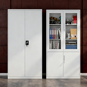 Full Series <b>Lockable</b> Steel Office File Cabinet All Models Glass/<b>Drawer</b>/Solid Door/Adjustable Shelf Metal File Cabinet Wholesale - Product Image 2