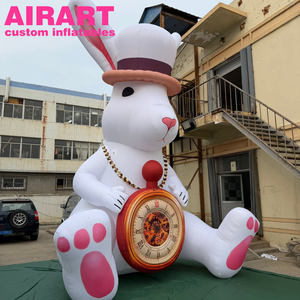 Lapin blanc gonflable géant avec montre à gousset, <span class=keywords><strong>personnage</strong></span> d'<span class=keywords><strong>Alice</strong></span> <span class=keywords><strong>au</strong></span> <span class=keywords><strong>pays</strong></span> <span class=keywords><strong>des</strong></span> <span class=keywords><strong>merveilles</strong></span> pour événement - Product Image 3