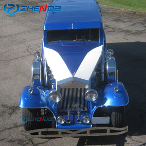 Transporte especial Vehículo funerario de 4 ruedas Carro de ataúd de coche fúnebre clásico eléctrico elegante con techo y ventanas laterales - Product Image 5