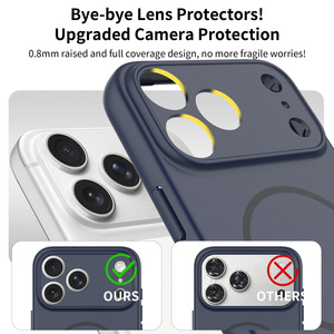<span class=keywords><strong>Coque</strong></span> de téléphone avec protection d'appareil photo pour iPhone 17 Pro Max, finition douce au toucher, effet mat, compatible avec iPhone 16 15 14 13 12 Pro Max - Product Image 3